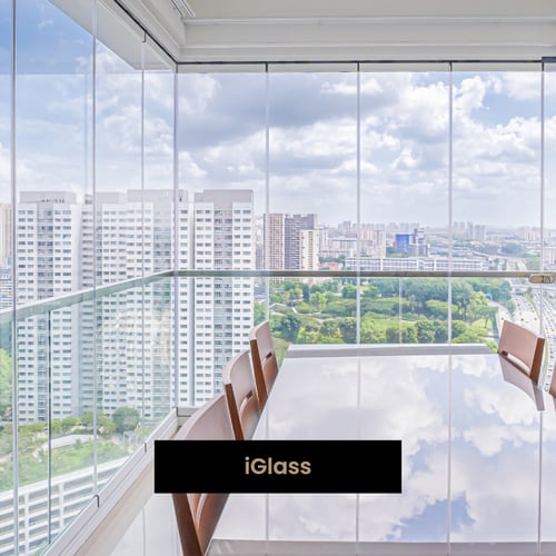 iGlass panels creating a clean and modern look 